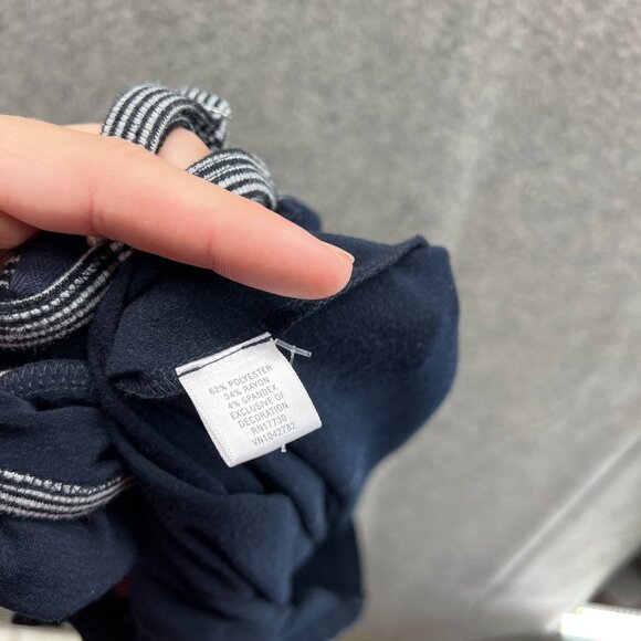 Converse Dress Women Medium Ladies Blue Sleeveless Casual Polyester A Line Vtg - Picture 11 of 11